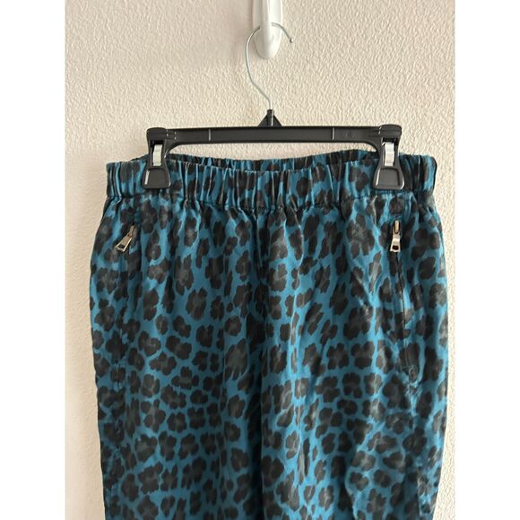 Young Fabulous & Broke Blue Leopard Print Joggers Size XS - Picture 3 of 7